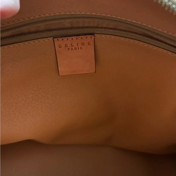 Vintage Celine Macadam pattern Boston bag brown coated canvas with leather trim - Picture 5 of 6